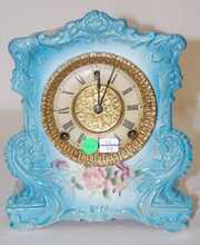 Gilbert Blue Floral China Clock