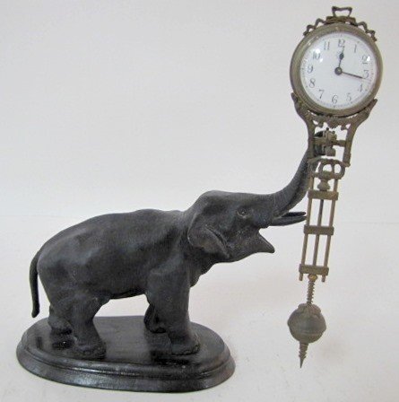 Junghans Black Elephant Swinger Clock