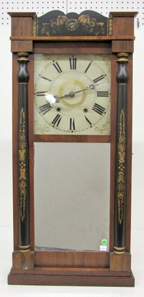 E. & G.W. Bartholomew Looking Glass Clock