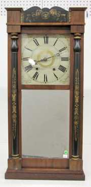 E. & G.W. Bartholomew Looking Glass Clock