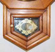 Oak Waterbury Short Drop Schoolhouse Clock