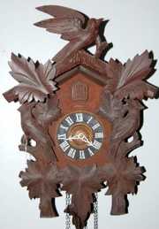 3 Wt. German 8 Day Bird Carved Cuckoo Clock