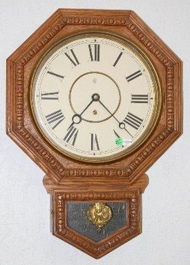 Waterbury “Arion” Short Drop Schoolhouse Clock