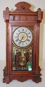 New Haven Walnut Kitchen Clock w/Alarm