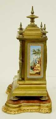 3pc. French Brass Clock Set