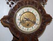 Gustav Becker Chip Carved Free Swinger Clock