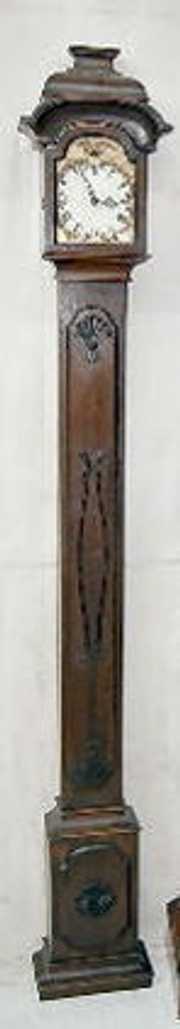Ornate Carved Mahogany Grandmother Clock