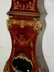 French Inlaid & Bronze Tall Case Clock