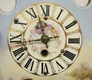 LeRoi Porcelain Courting Couple Easel Clock
