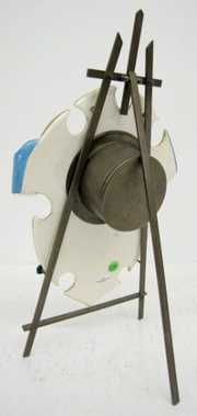 LeRoi Porcelain Courting Couple Easel Clock