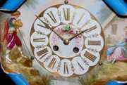 French Sevres Type Porcelain Plate Clock