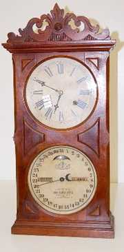 Ithaca #10 Walnut Calendar Clock