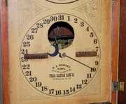 Ithaca Walnut Calendar Shelf Clock