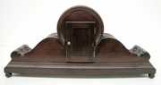 German Chiming Carved Tambour Shelf Clock