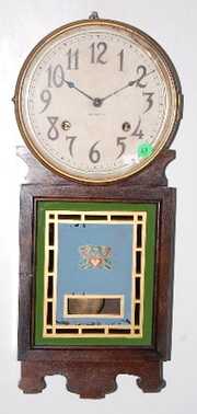Ingraham Art Deco Time & Strike Wall Clock