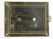 Ornate Abalone Inlaid Picture Clock