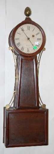 Signed H. Tifft Weight Driven Banjo Clock