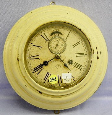 Antique Ansonia Metal Case Gallery Clock