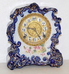 Gilbert “No. 425” Blue China Case Clock