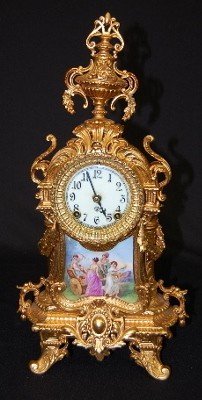 Ansonia “Royal” Metal & Porcelain Clock
