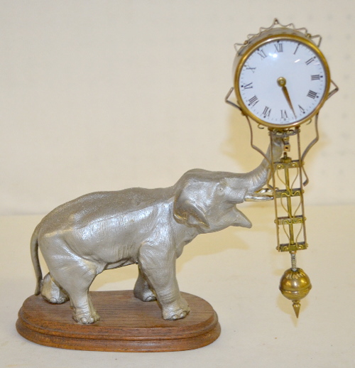 Contemporary Japan Elephant Swinger Clock