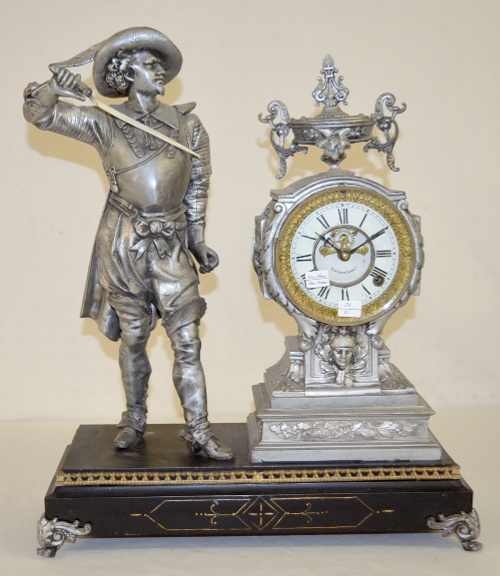 Antique New Haven “Don Caesar” Statue Clock
