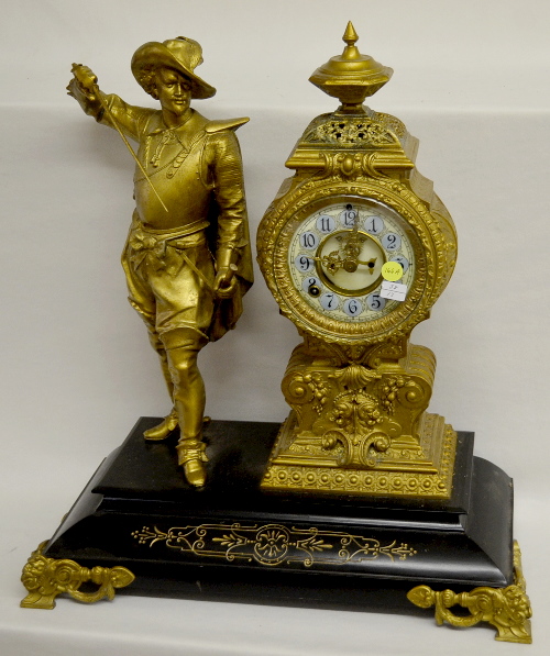 Antique Ansonia “Don Caesar” Statue Clock