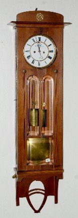 2 Wt. Leaded Glass Vienna Regulator Clock