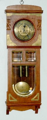 Gustav Becker 2 Weight T & S Hanging Wall Clock