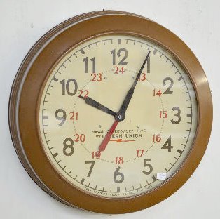 Naval Observatory Time Round Wall Clock
