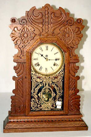 Waterbury Pressed Oak Kitchen Clock