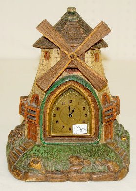 Deluxe Figural Windmill Clock