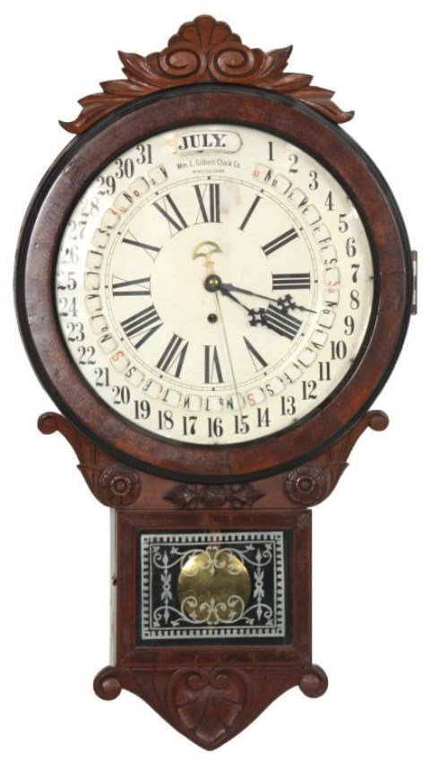 Gilbert Maranville Office Drop Calendar Clock