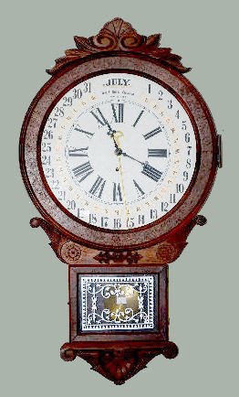 Gilbert Maranville Calendar Clock, Walnut