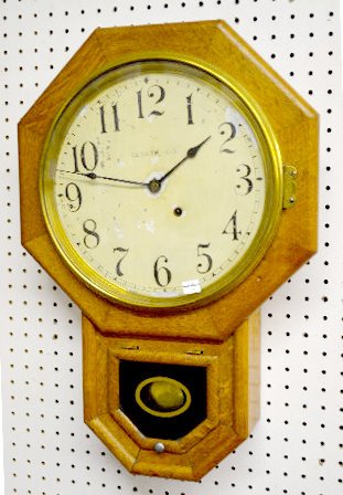 Seth Thomas Short Drop Schoolhouse Clock