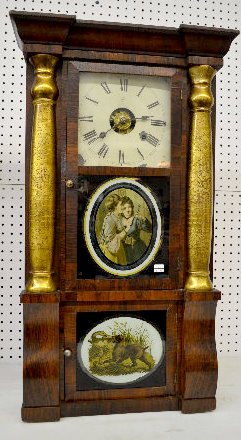 Seth Thomas Triple Decker Gilt Column Clock