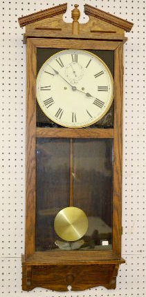 New Haven, 30 Day Oak Wall Regulator Clock