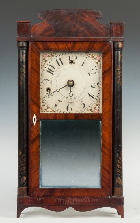 Silas Hoadley Miniature Shelf Clock, Plymouth, CT