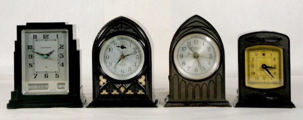 4 Bakelite Electric Clocks