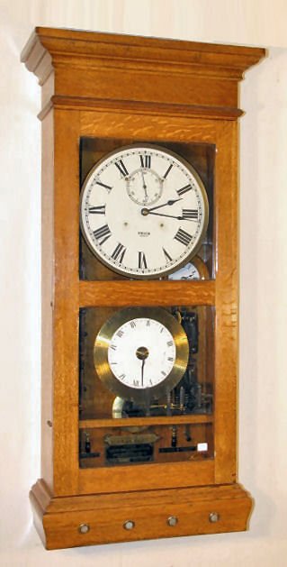 Oak Frick Electric Time Clock