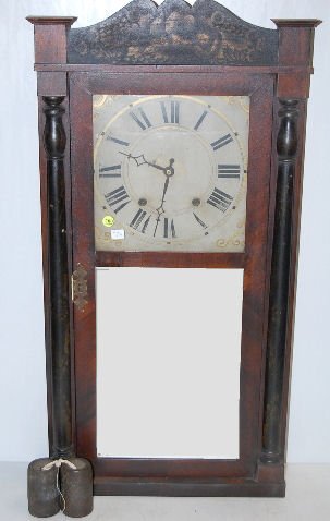 Riley & Whiting Wood Works Column Clock