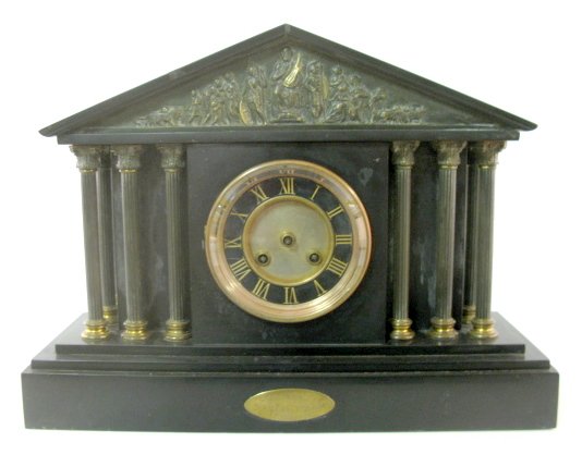 French Slate Mantle Clock