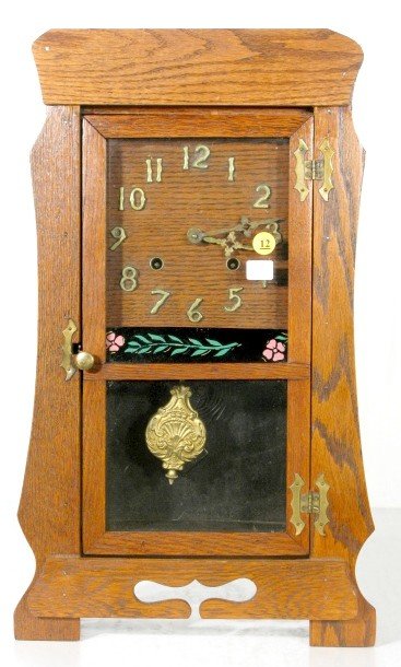 Mission Oak Mantle Clock