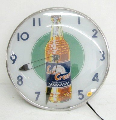 Electric “Sun Crest” Pop Advertising Clock