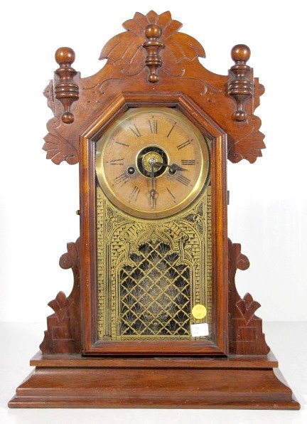 Walnut Ingraham Mantle Clock