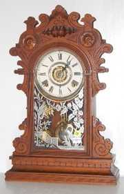 8 Day Walnut Gilbert “Medea” Parlor Clock