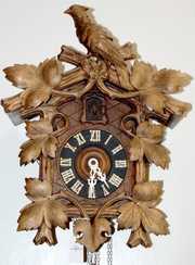 Black Forest Carved Pheasant Cuckoo Clock