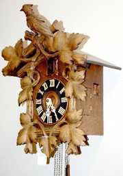 Black Forest Carved Pheasant Cuckoo Clock