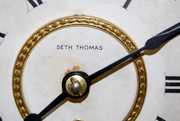 Seth Thomas 8 Day Black Mantle Pillar Clock