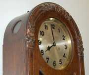 Oak Round Top Chime Wall Clock